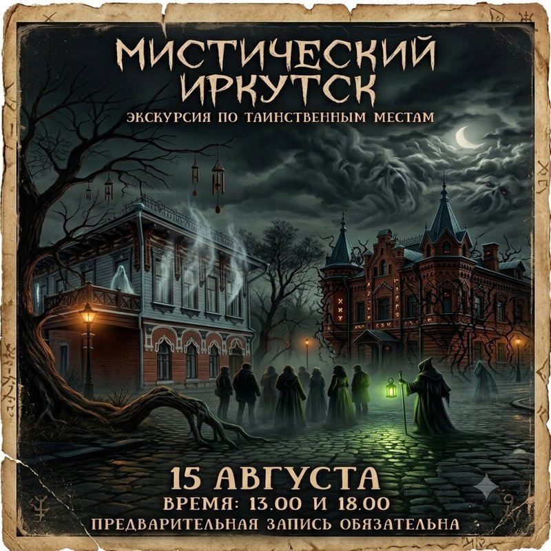 Экскурсия по мистическим и таинственным местам Иркутска