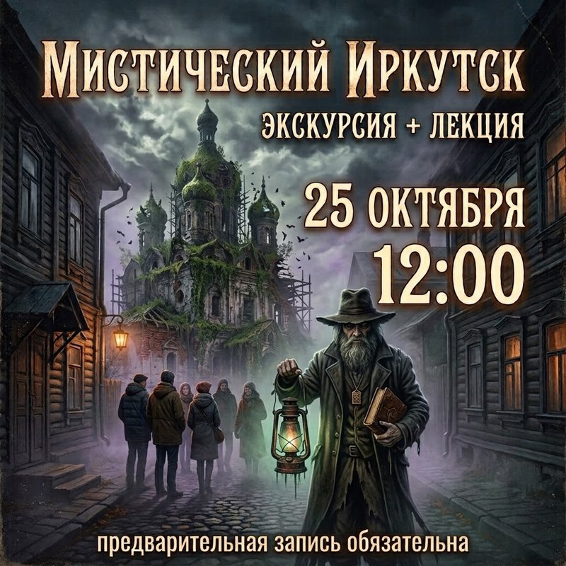 «Мистический Иркутск». Экскурсия + лекция
