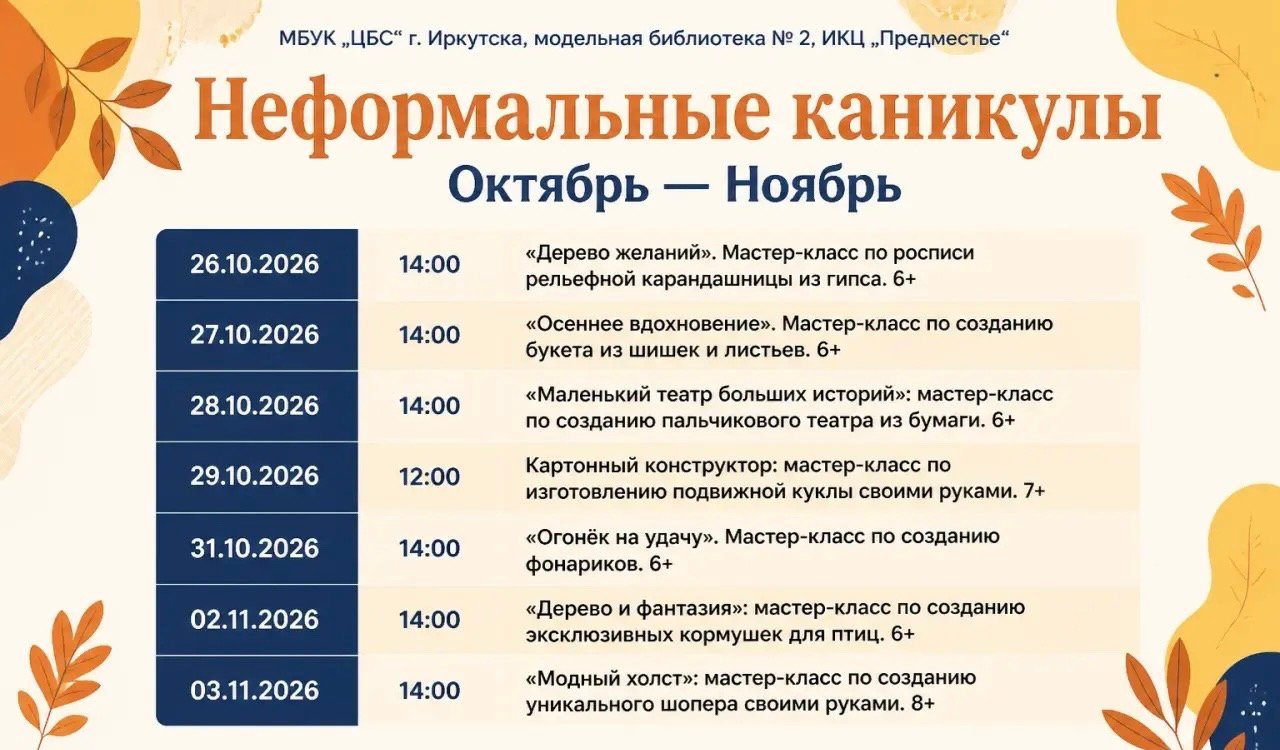 «Неформальные каникулы» в библиотеке «Предместье»