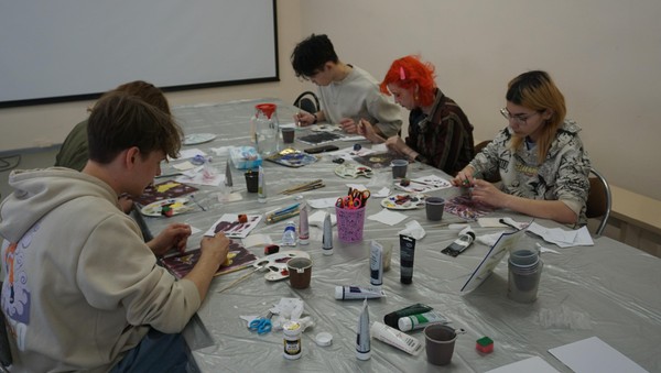 Мастер-класс «Интерьерная картина с поталью»